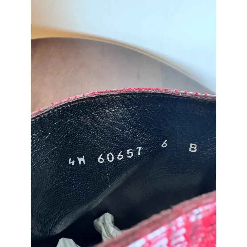 Stuart Weitzman Red Ankle Boots - Picture 7 of 11